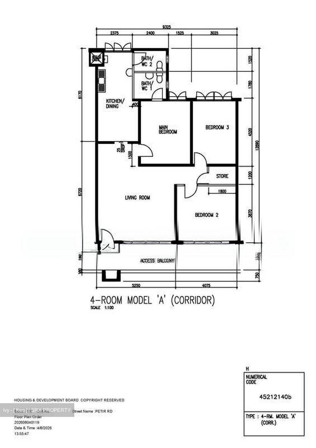 Blk 137 Petir Road (Bukit Panjang), HDB 4 Rooms #603612081